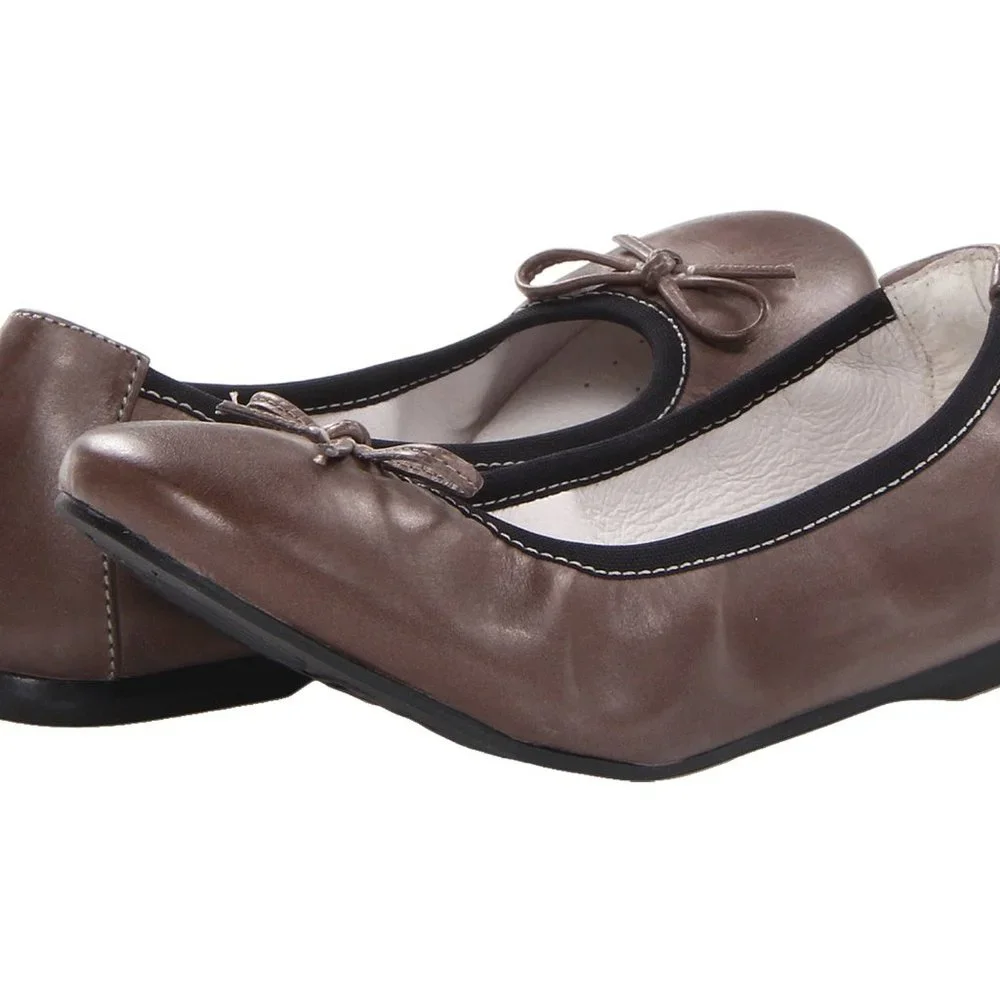 Primigi Kids Size 34 Veridiana Gray Ballet Flat Shoes